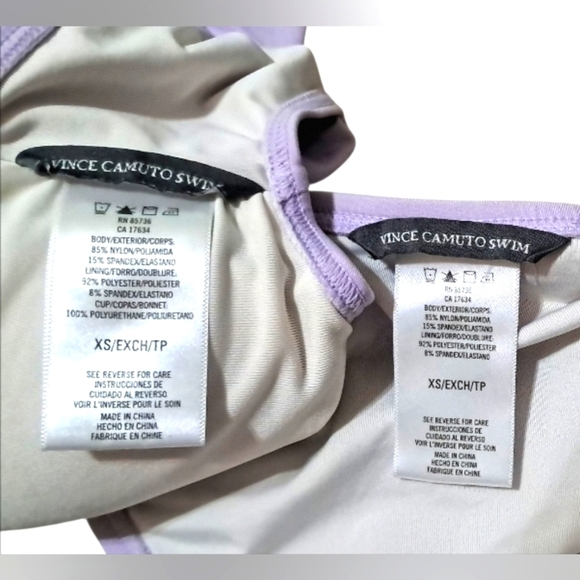 Vince Camuto Off The Shoulder Ruffle Bandeau Top & Hipster Bottom 2 Piece Set - Picture 13 of 16